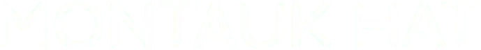 montauk hat text logo