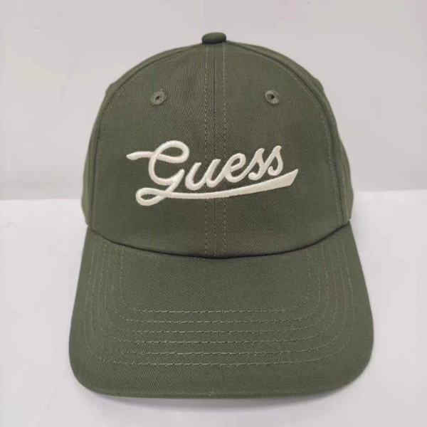 Dad Hat Guess Inc Varsity Script Chive Front Gallery Item.png