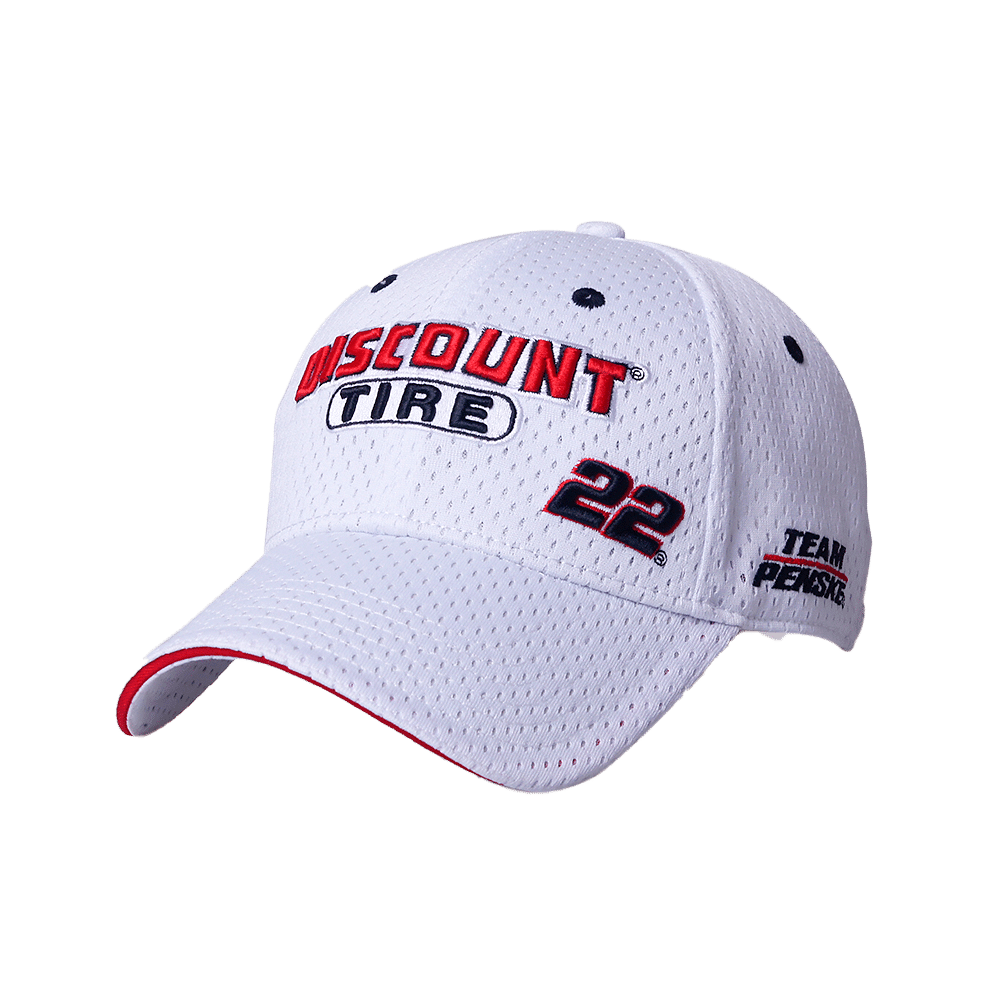 featured performance hat discount tire racing team 22 white front