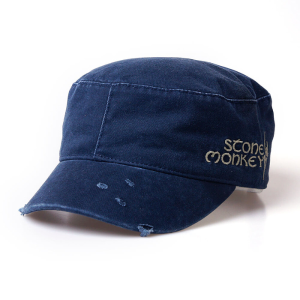 Military Hat Stone Monkey Dark Blue Jean Front Gallery Item.png