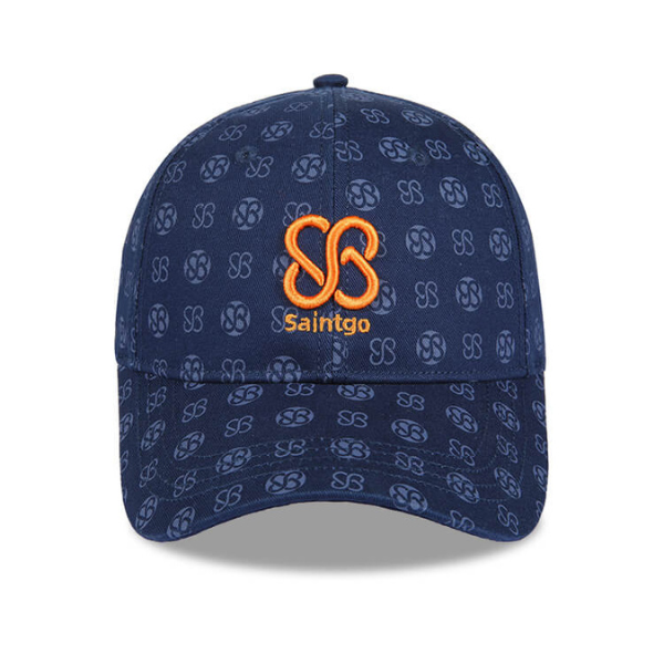 Performance Hat Santgo Blue Logo Print Front Gallery Item.png