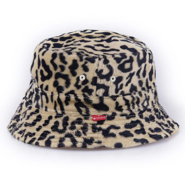 Bucket Hat Artist Zoo Leopard Print Front Gallery Item.png