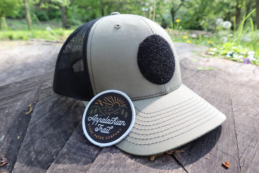 hat with removable velcro patch that reads appalachian trail