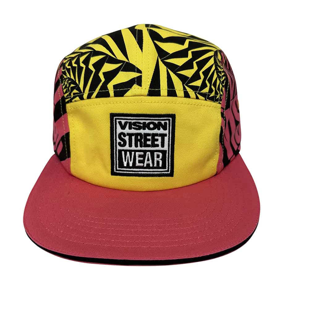 Embroidery Camper Cap Yellow 1